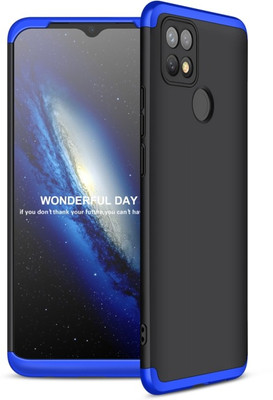 Binzokase Front & Back Case for Oppo A15S(Blue, Dual Protection, Pack of: 1)