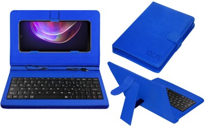 ACM Keyboard Case for Vivo V21(Blue, Cases with Holder, Pack of: 1)