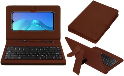 ACM Keyboard Case for Gionee P15 Pro(Brown, Cases with Holder, Pack of: 1)