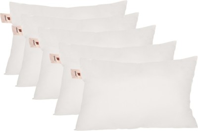 Home-The best is for you Plain Pillows Cover(Pack of 5, 46 cm*69 cm, White)