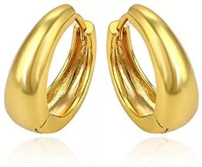 Lila Mens & Women Fashion Jewellery Silver Golden Stud Salman Khan style Kaju Bali Brass Hoop Earring