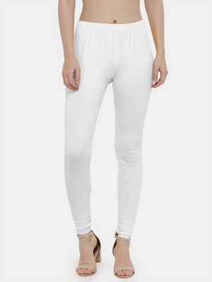 N-gal Ankle Length  Ethnic Wear Legging(White, Solid)