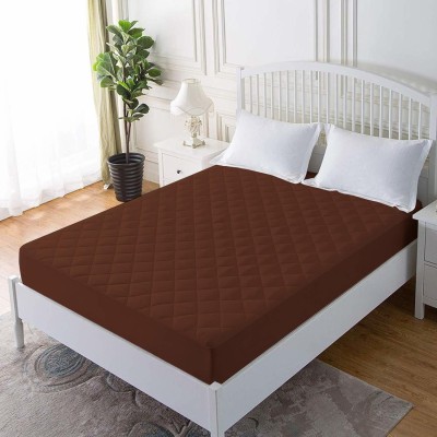SleepyCat Fitted King Size Waterproof Mattress Cover(Brown)