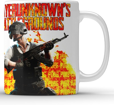 Unbounded Company PUBG Player Unknown's Battleground White Ceramic Coffee Mug(325 ml)