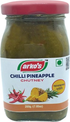 ARKOS Homemade Chilli Pineaaple Chutney Tamarind Pickle(4 x 200 g)