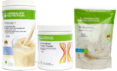 Herbalife Nutrition FORMULA 1 KULFI FLAVOUR 500G+PP200G+SHAKEMATE 500G PROTEIN SHAKE Protein Shake(1200 g, Kulfi)