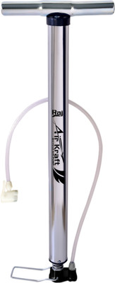 RAJ Airkraft Chrome High Pressure Bicycle Pump(Silver)