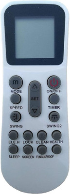 LipiWorld 125 AC Remote Control Compatible for  AC Aux Remote Controller(White)