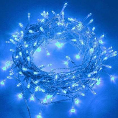 Smuf 50 LEDs 14.21 m Blue Steady String Rice Lights(Pack of 1)