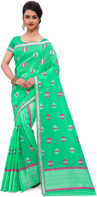 Skiran's Woven Mekhela Chador Cotton Blend Saree(Multicolor)