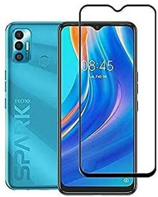 TESPARK Edge To Edge Tempered Glass for Tecno Spark 7(Pack of 1)
