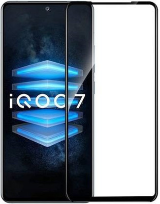 AKSHUD Edge To Edge Tempered Glass for iQOO 7 5G(Pack of 1)