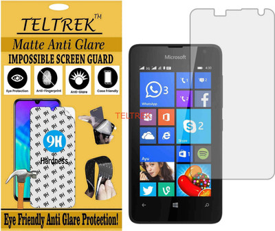 TELTREK Tempered Glass Guard for MICROSOFT LUMIA 430 DUAL SIM1 (Matte Flexible Shatterproof)(Pack of 1)