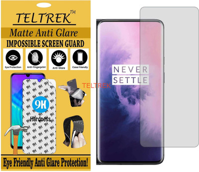 TELTREK Tempered Glass Guard for ONEPLUS 7T PRO (Matte Flexible Shatterproof)(Pack of 1)