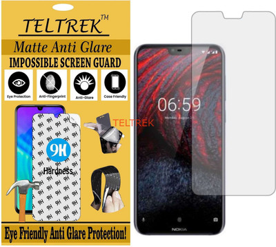 TELTREK Tempered Glass Guard for NOKIA X6 2018 (Matte Flexible Shatterproof)(Pack of 1)