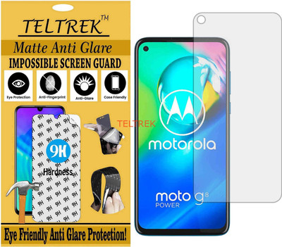 TELTREK Tempered Glass Guard for MOTOROLA G8 POWER (Matte Flexible Shatterproof)(Pack of 1)