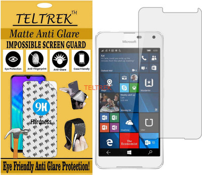 TELTREK Tempered Glass Guard for MICROSOFT LUMIA 650 DUAL SIM (Matte Flexible Shatterproof)(Pack of 1)