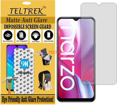 TELTREK Tempered Glass Guard for REALME NARZO 20A (Matte Flexible Shatterproof)(Pack of 1)