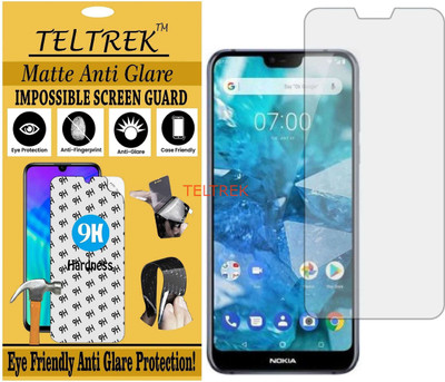 TELTREK Tempered Glass Guard for NOKIA TA-1097 (NOKIA 7.1) (Matte Flexible Shatterproof)(Pack of 1)