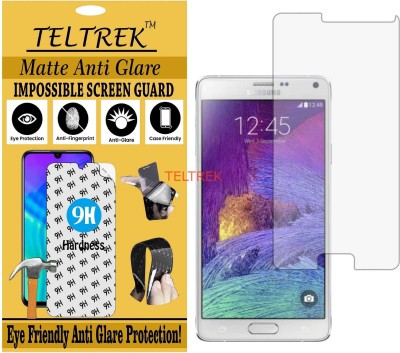 TELTREK Tempered Glass Guard for SAMSUNG NOTE 4 (Matte Flexible Shatterproof)(Pack of 1)