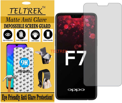 TELTREK Tempered Glass Guard for OPPO F7 CRICKET LIMITED EDITION (Matte Flexible Shatterproof)(Pack of 1)