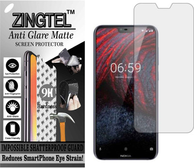 ZINGTEL Tempered Glass Guard for NOKIA X6 (6.1PLUS) (Matte Flexible Shatterproof)(Pack of 1)