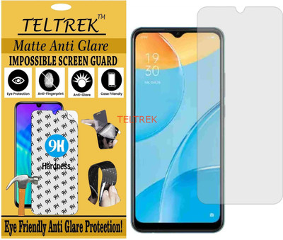 TELTREK Tempered Glass Guard for OPPO CPH2185 (A15) (Matte Flexible Shatterproof)(Pack of 1)