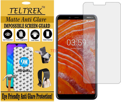 TELTREK Tempered Glass Guard for NOKIA 3.1 PLUS (Matte Flexible Shatterproof)(Pack of 1)