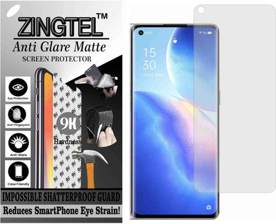 ZINGTEL Tempered Glass Guard for OPPO RENO5 PRO 5G (Matte Flexible Shatterproof)(Pack of 1)