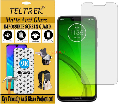 TELTREK Tempered Glass Guard for MOTOROLA MOTO G7 POWER (Matte Flexible Shatterproof)(Pack of 1)