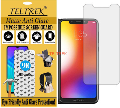 TELTREK Tempered Glass Guard for MOTO P30 PLAY (Matte Flexible Shatterproof)(Pack of 1)