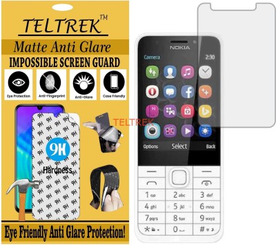 TELTREK Tempered Glass Guard for NOKIA 230 DUAL SIM (Matte Flexible Shatterproof)(Pack of 1)