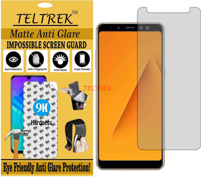TELTREK Tempered Glass Guard for SAMSUNG A8 PLUS 2018 (Matte Flexible Shatterproof)(Pack of 1)