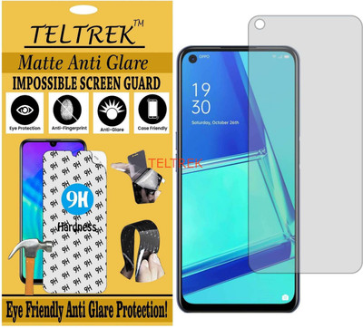 TELTREK Tempered Glass Guard for OPPO CPH2061 (A52) (Matte Flexible Shatterproof)(Pack of 1)