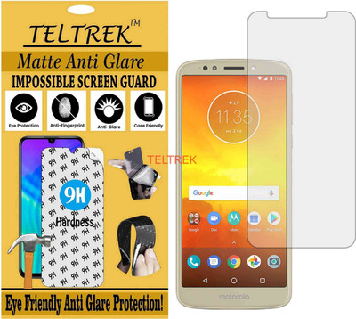 TELTREK Tempered Glass Guard for MOTOROLA MOTO E5 (Matte Flexible Shatterproof)(Pack of 1)