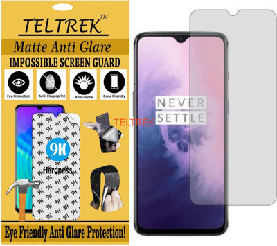 TELTREK Tempered Glass Guard for ONEPLUS 6T (Matte Flexible Shatterproof)(Pack of 1)