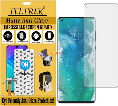TELTREK Tempered Glass Guard for MOTO EDGE PLUS (Matte Flexible Shatterproof)(Pack of 1)