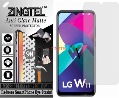ZINGTEL Tempered Glass Guard for LG W11 (Matte Flexible Shatterproof)(Pack of 1)