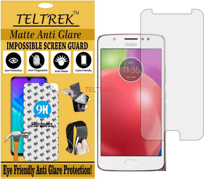 TELTREK Tempered Glass Guard for MOTOROLA MOTO E4 XT1766 (Matte Flexible Shatterproof)(Pack of 1)