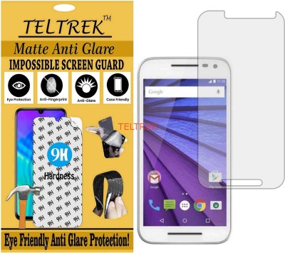 TELTREK Tempered Glass Guard for MOTOROLA XT1557 (MOTO G TURBO) (Matte Flexible Shatterproof)(Pack of 1)