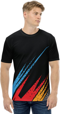 JJ TEES Printed Men Round Neck Multicolor T-Shirt