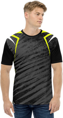 JJ TEES Striped Men Round Neck Multicolor T-Shirt