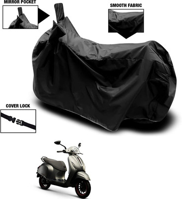 KEDIT Waterproof Two Wheeler Cover for Bajaj(V 150, Black)