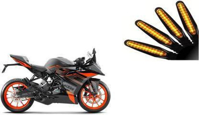 QZ DEVICE Front, Rear LED Indicator Light for KTM Universal For Bike(Yellow)
