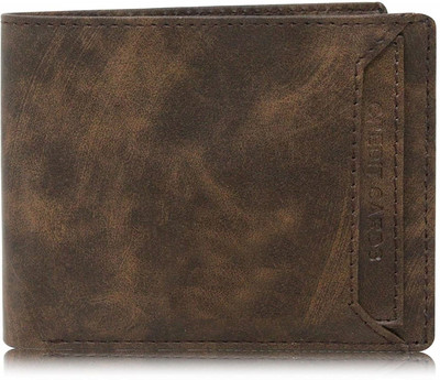 ShopMore Men Casual Brown Artificial Leather Wallet(7 Card Slots)
