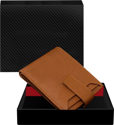 WeR1 Men Travel, Casual, Formal, Trendy Tan, Brown Genuine Leather Wallet(5 Card Slots)
