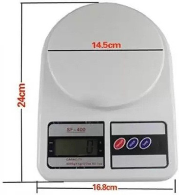 CRAZYGOL Digital Kitchen Weighing Machine Multipurpose Electronic Weight Scale with Backlit LCD Display for Measuring Food, Cake, Vegetable, Fruit Weighing Scale (White) Weighing Scale(White) CRAZYGOL Digital Kitchen Weighing Machine Multipurpose Electronic Weight Scale with Backlit LCD Display for Measuring Food, Cake, Vegetable, Fruit Weighing Scale (White) Weighing Scale(White)