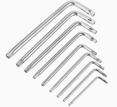 Qualigen Torx 9 Piece Allenkey Set Chrome-Vanadium-Steel Allen Key Set