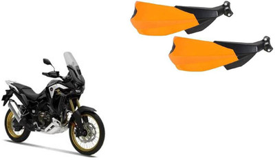 Buras NEW STYLE ORANGE SHINE PROTECTIVE HANDGUARD FOR NEW HONDA AFRICA TWIN BIKE BEST QUALITY PRODUCT FOR THE BIKERS Handlebar Hand Guard(Honda)