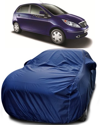 APNEK Car Cover For Tata Vista Tech (With Mirror Pockets)(Blue)